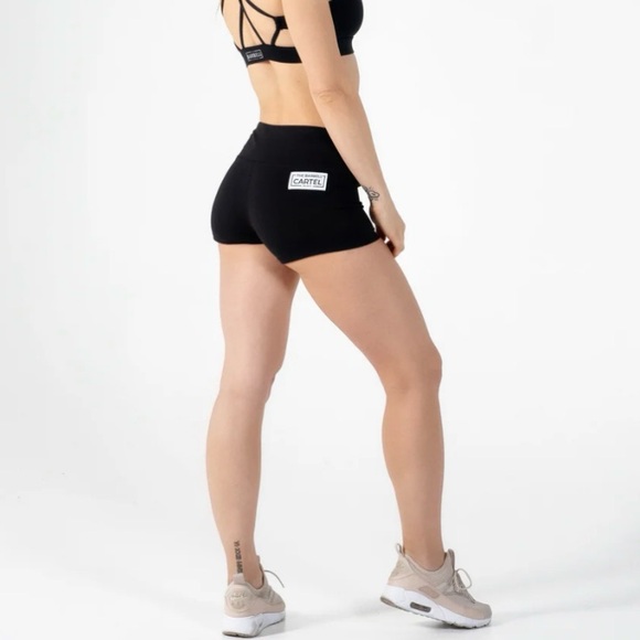 NWOT The Barbell Cartel - COMP SHORT 2.5" - SOLID BLACK - Picture 2 of 7